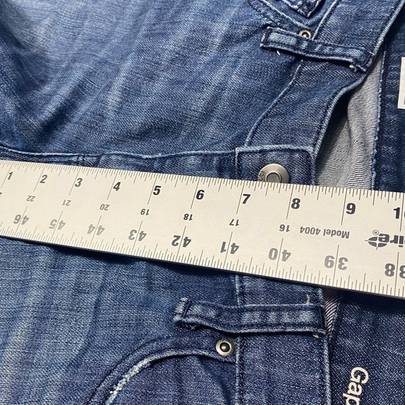 Gap 1969 Always Skinny Dark Wash Lightly Distressed Jeans Size 31/12R #1145 - Picture 10 of 11